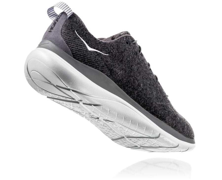 Zapatillas Running Hoka One One Hombre - Hupana Flow Wool - Gris - EGK516273